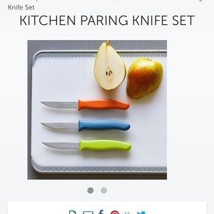 NWT Pampered Chef Kitchen Paring Knife Set
